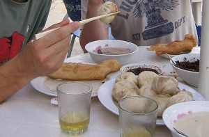 Завтрак в Монголии